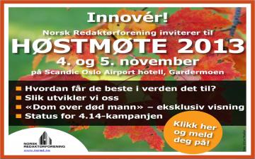 Høstmøtet 2013 - invitasjon 2